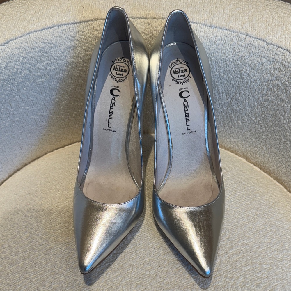 Jeffery Campbell Silver heels